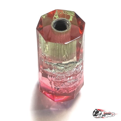 Насадка на ручку КПП дрифтовая 10см 3 цвета кристалл (красный белый зеленый)