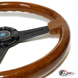 Руль Nardi style черный дерево вырезы