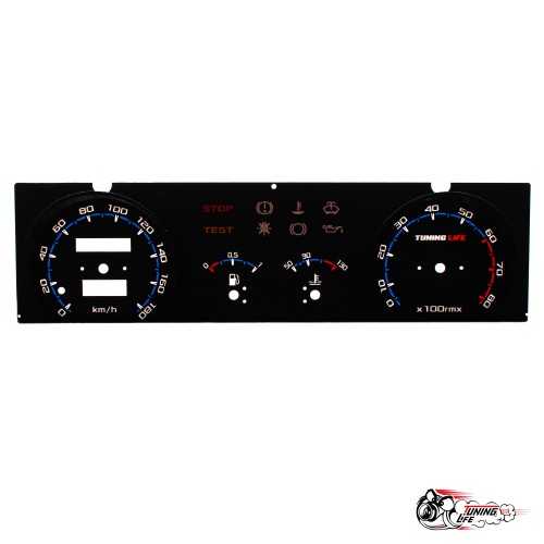 Шкала 2109 в стиле Vesta (синяя)