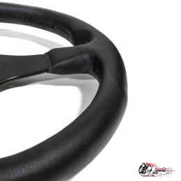 руль МОМО БЕЗ выноса кожа черный центр D35