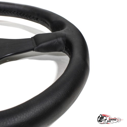 руль МОМО БЕЗ выноса кожа черный центр D35