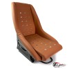 Спортивное сиденье (ковш) Old school (коричневая эко. кожа)