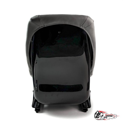 Спортивное сиденье (ковш) Old School (серая эко.кожа)