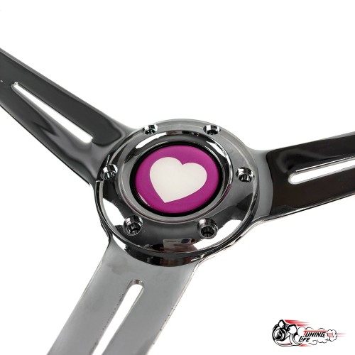 Руль сердце белый