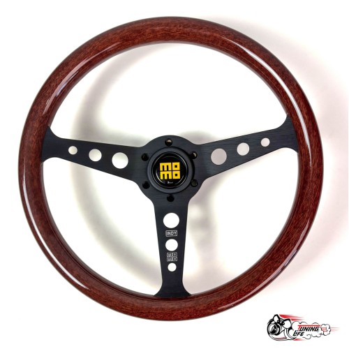 Спортивный руль MOMO Indy Black Wood (тёмное дерево)