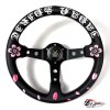 Спортивный руль Sakura (кожа, вынос, вышивка)