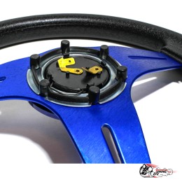 Руль МОМО без вылета синий(бюджет)