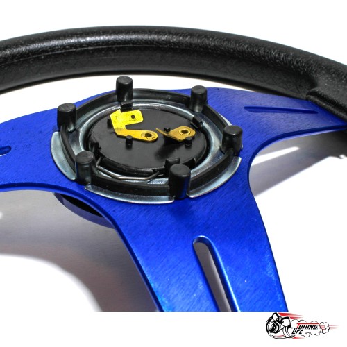 Руль МОМО без вылета синий(бюджет)