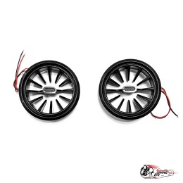 воздуховод AMG Гранта БЕЗ регулировки LED Красный (2шт) (LEDZILLA)