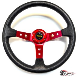 Руль МОМО вынос красный (бюджет)