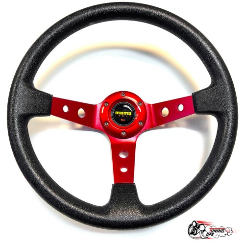 Руль МОМО вынос красный (бюджет)