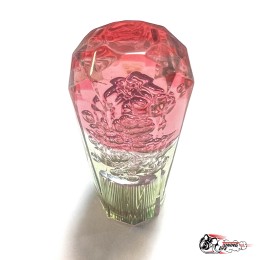 Насадка на ручку КПП дрифтовая 10см 3 цвета кристалл (красный белый зеленый)