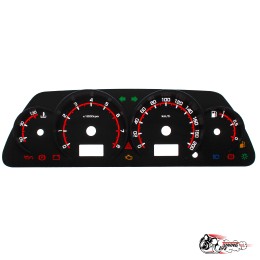 Шкала ВАЗ 2114 ВДО в стиле Веста (красная)