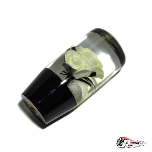 Насадка на ручку КПП роза белая 10см