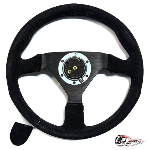 руль МОМО БЕЗ выноса замша черный