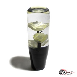 Насадка на ручку КПП роза белая 15см