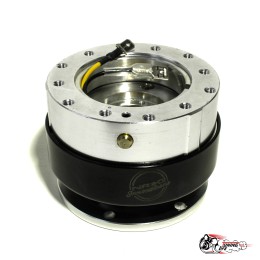 Переходник под руль NRG со звуком (быстросъем) Серебро