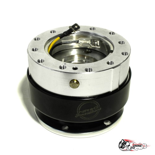 Переходник под руль NRG со звуком (быстросъем) Серебро