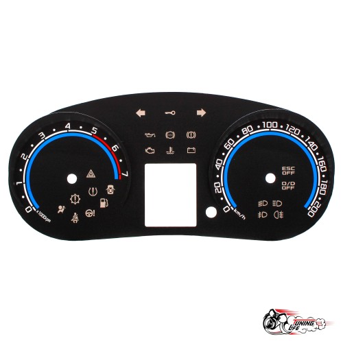 Шкала Гранта в стиле Приора 2 синяя