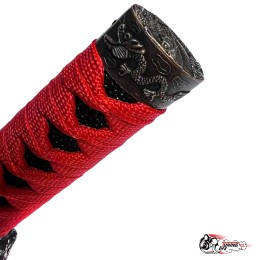 Насадка на КПП меч самурая Красная с Черным 20см