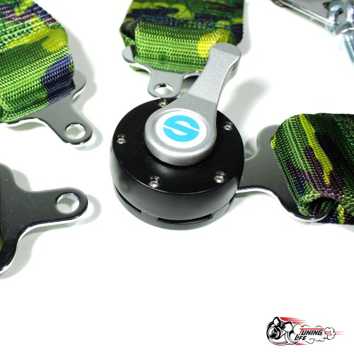 Ремни Sparco камуфляж 4 точки Быстросъем