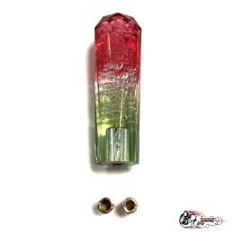 Насадка на ручку КПП дрифтовая 15см 3 цвета кристалл (красный белый зеленый)