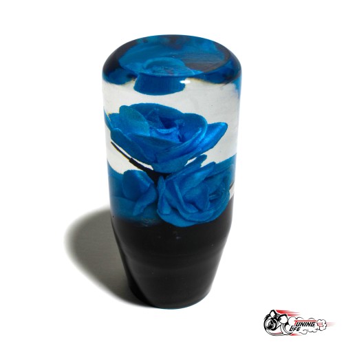 Насадка на ручку КПП роза синяя 10см