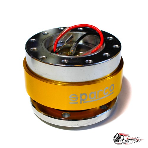 Переходник под руль спарко (быстросъем) золотой