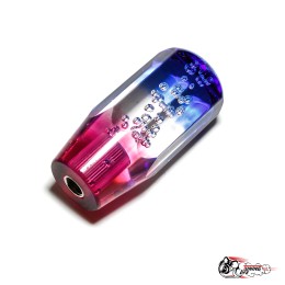 Насадка на ручку КПП дрифтовая 10см 3 цвета граненая (синяя белая красная)