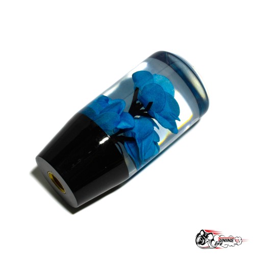 Насадка на ручку КПП роза синяя 10см