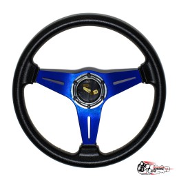 Руль МОМО без вылета синий(бюджет)