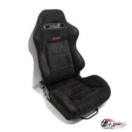 Сиденье с рег. спинкой ( ковш ) Recaro-500 купэ черный замша