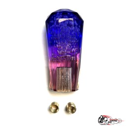 Насадка на ручку КПП дрифтовая 10см 3 цвета кристалл (синий фиолетовый красный)
