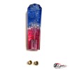 Насадка на ручку КПП дрифтовая 15см 3 цвета кристалл (синий белый красный)
