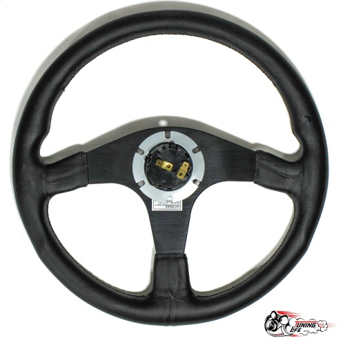 руль МОМО БЕЗ выноса кожа черный центр D35