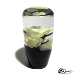 Насадка на ручку КПП роза белая 10см