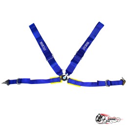 Ремни Sparco СИНИЕ 4 точки (быстросъем)