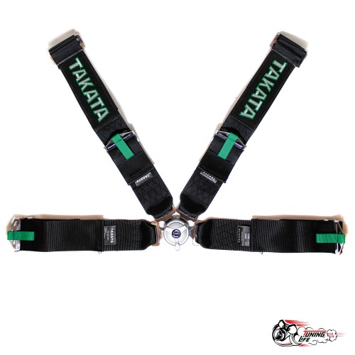 Ремни ТАКАТА ЧЕРНЫЕ 4 точки (быстросъем)