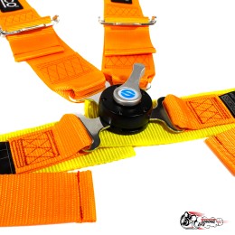 Ремни Sparco оранжевые 4 точки