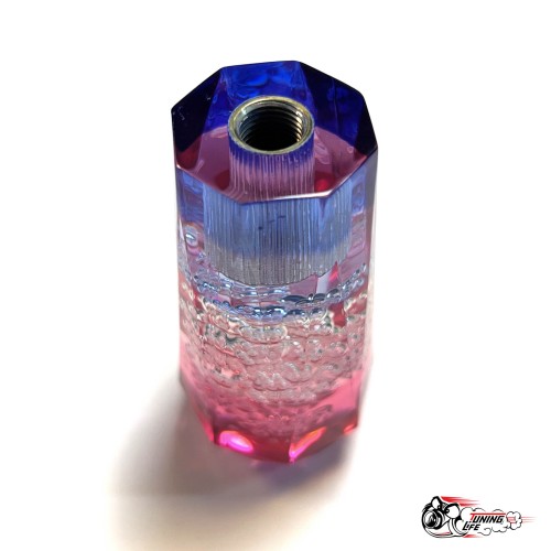 Насадка на ручку КПП дрифтовая 10см 3 цвета кристалл (красный белый синий)