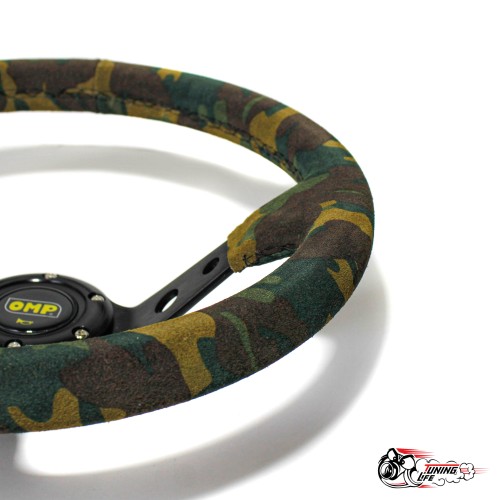 руль OMP вынос камуфляж замша
