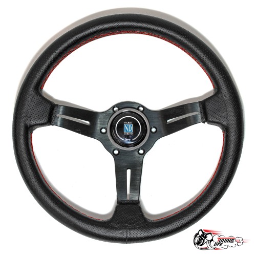 руль Nardi Competition перф. кожа вынос черный (6х74)