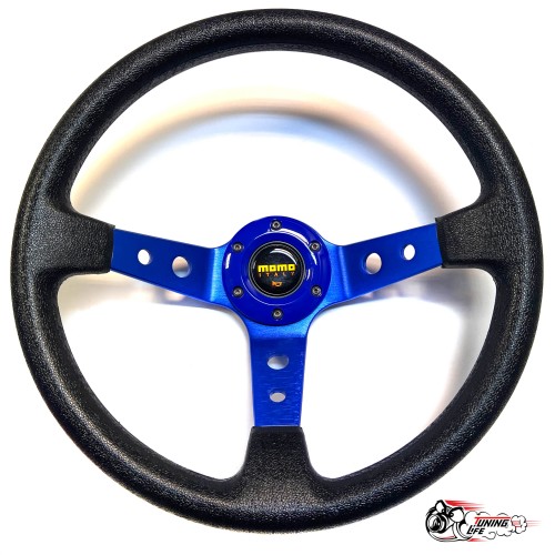 Руль МОМО вынос синий (бюджет)