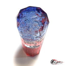 Насадка на ручку КПП дрифтовая 10см 3 цвета кристалл (синий белый красный)