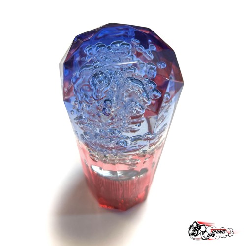 Насадка на ручку КПП дрифтовая 10см 3 цвета кристалл (синий белый красный)