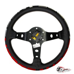 Руль Vertex 1996 кожа вынос красный