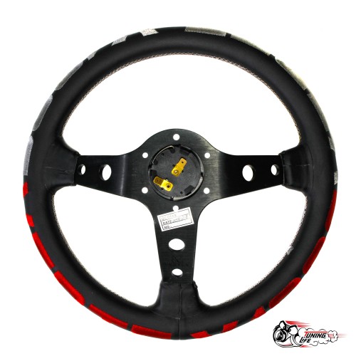 Руль Vertex 1996 кожа вынос красный