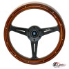 Руль Nardi style черный НАСТОЯЩЕЕ дерево вырезы