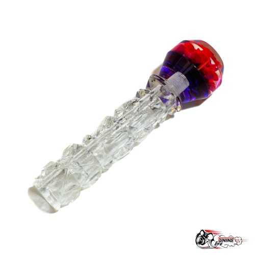 насадка на ручку КПП "розочка" синий фон длинная прозрачная