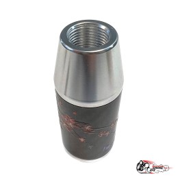 Насадка на ручку КПП мейхуа на фоне карбон серая 8,5см